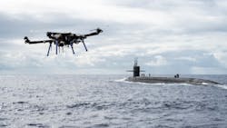 Drone Uas Delivery To Submarine Skyfront Perimeter