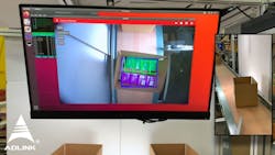 Figure 1: The ADLINK smart pallet system uses color to identify different varieties of Girl Scout cookies. Figure 1: The ADLINK smart pallet system uses color to identify different varieties of Girl Scout cookies.