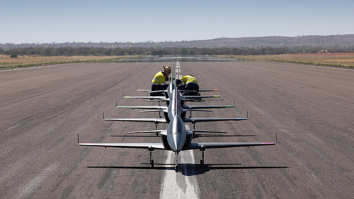 Being tests autonomous jets at Queensland Flight Test Range in Cloncurry, Australia.