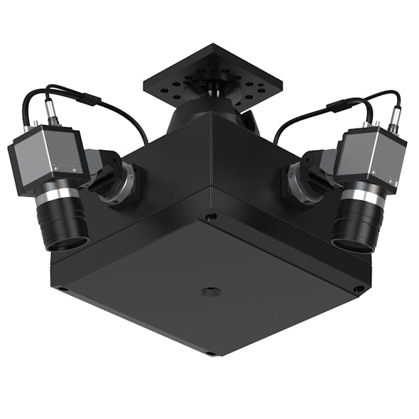 Figure 8: Saccade Vision&rsquo;s MD 3D imaging system uses a fully programmable structured light that moves so that the part/camera does not need to move for image capture.