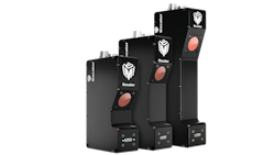 Figure 4: Blue laser model additions to the Gocator line of 3D profile sensors feature a 2 MPixel camera, embedded dual core processor, and target the 3D scanning of shiny machined-metal surfaces in disparate applications. Figure 4: Blue laser model additions to the Gocator line of 3D profile sensors feature a 2 MPixel camera, embedded dual core processor, and target the 3D scanning of shiny machined-metal surfaces in disparate applications.