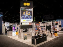 Edmund Optics booth setup at Automate 2017 in Chicago, IL, USA. Edmund Optics booth setup at Automate 2017 in Chicago, IL, USA.