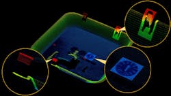 3D image formation software supports variable density and variable resolution imaging (Acquired with the Saccade Vision MD 3D imaging system). 3D image formation software supports variable density and variable resolution imaging (Acquired with the Saccade Vision MD 3D imaging system).