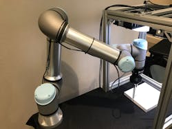 Figure 2: A Universal Robots UR5e-model cobot. Image courtesy of Vertical AIT. Figure 2: A Universal Robots UR5e-model cobot. Image courtesy of Vertical AIT.