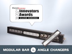 Figure 3: Modular Bars with Angle Changers, by TPL Vision, feature micro-optics technology films with a thickness of only 4 mm that shape the light output angles, providing narrow, medium, wide, and line light output angles, in addition to the Modular Bar&rsquo;s Ultra-Narrow output angle. (Photo courtesy of TPL Vision.)