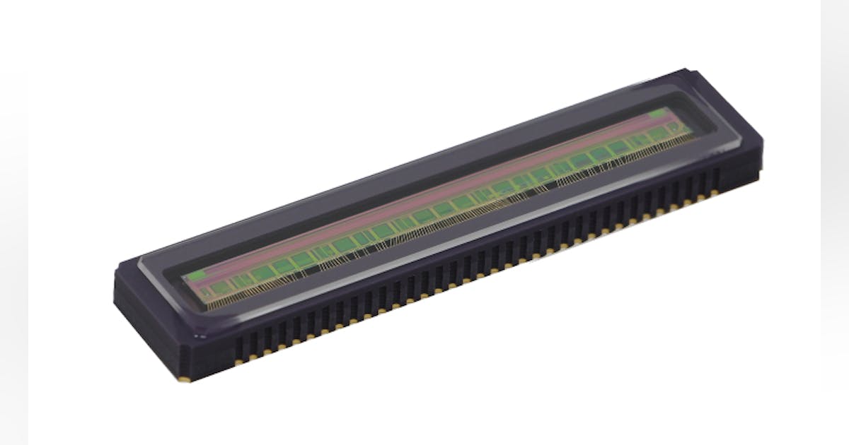 Quad linear CMOS image sensor available in mono, color, and ...