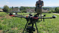 Photonfocus's hyperspectral cameras mounted to a unmanned aerial vehicle.