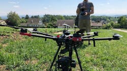 Photonfocus's hyperspectral cameras mounted to a unmanned aerial vehicle. Photonfocus's hyperspectral cameras mounted to a unmanned aerial vehicle.