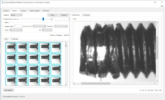 Deep learning shop gui