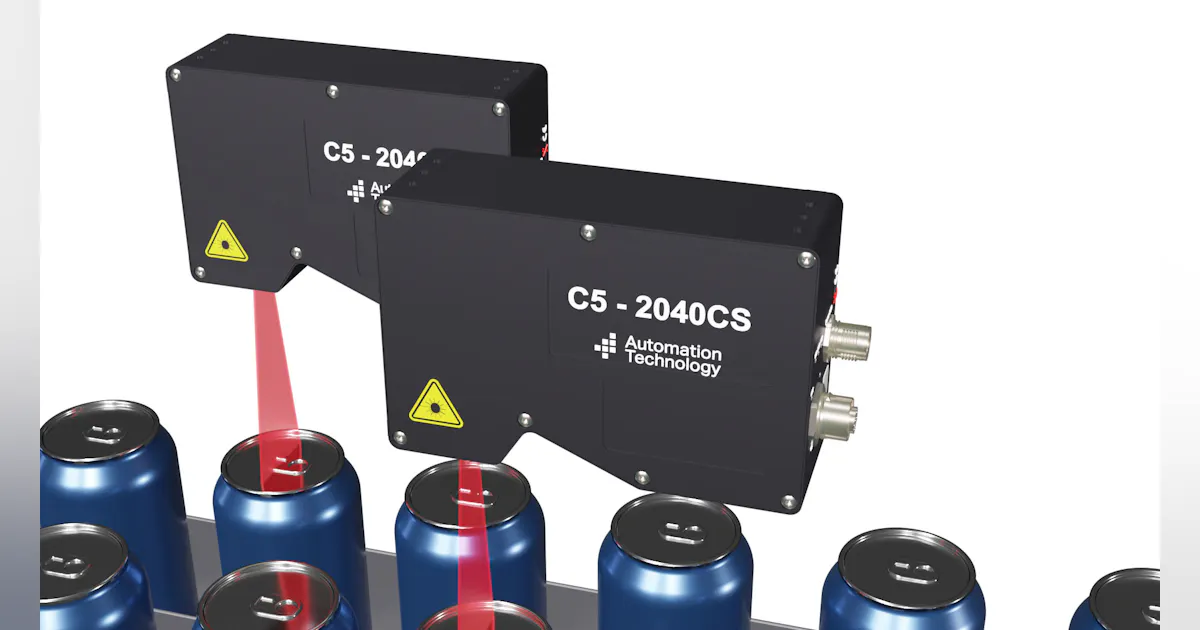3D Sensor for Beverage Container Inspection | Vision Systems Design