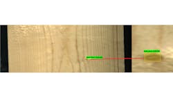 Astrocyte locates and identifies small knots (30 x10 pixels) on wood planks using tiling on images (2800 x1024 pixels). Astrocyte locates and identifies small knots (30 x10 pixels) on wood planks using tiling on images (2800 x1024 pixels).