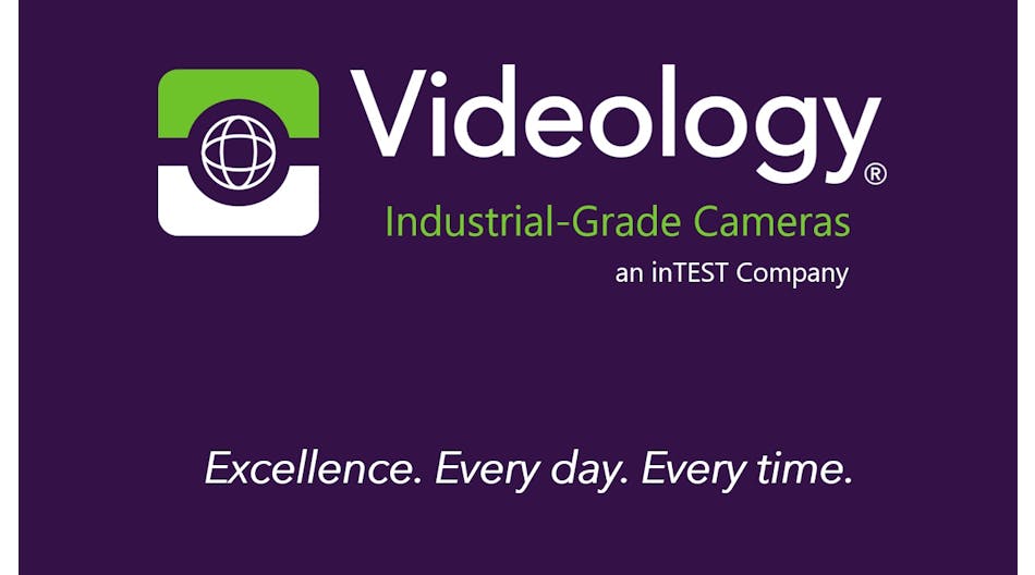 Videology Logo With Tagline Purple Background