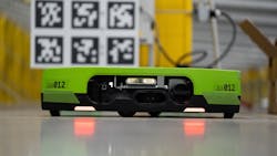 Amazon is testing collaborative and autonomous robots, such as Proteus. Amazon is testing collaborative and autonomous robots, such as Proteus.