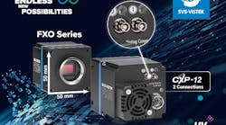 The newest FXO cameras from SVS-Vistek now come with 2CoaXPress-12 connections, allowing faster data transmission.