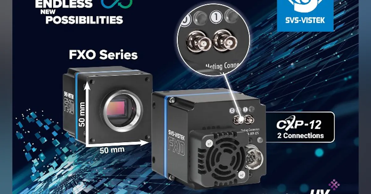 Gpd Camera Systems New Compact Cameras Equipped with 2 CoaXPress-12 Connections | Vision ...