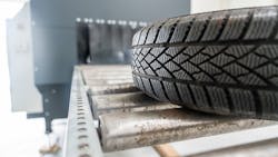 TireTech&apos;s TRMS inspection system gathers data from tires to determine whether they more life or needs to be repurposed