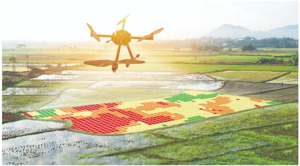 Figure 1: A drone using machine vision for agricultural applications.