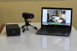 NorPix’s high-speed mobile recording solution can be used with GigE, Camera Link, CoaXPress and fiber interfaces to record 1920 x 1080 images as fast as 1000 fps directly to the system’s solid-state drive for periods of up to 30 mins. NorPix’s high-speed mobile recording solution can be used with GigE, Camera Link, CoaXPress and fiber interfaces to record 1920 x 1080 images as fast as 1000 fps directly to the system’s solid-state drive for periods of up to 30 mins.