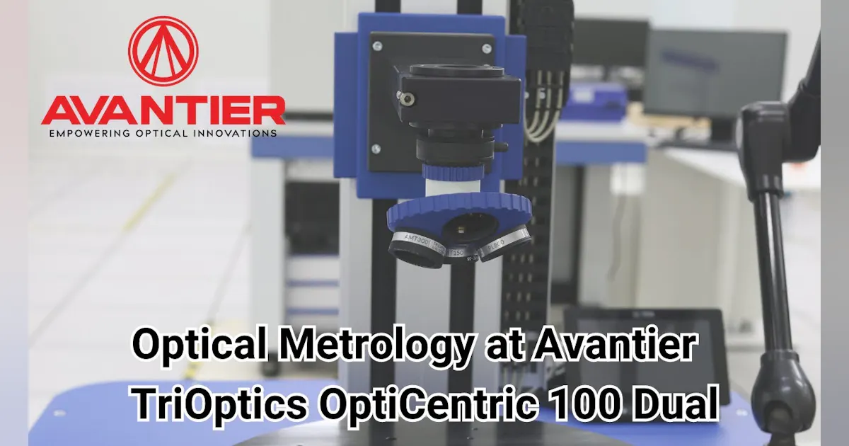Trioptics Camera Machine Optical Metrology at Avantier TriOptics OptiCentric 100 Dual | Vision ...