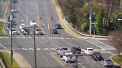 Figure 3: The platform has the capability to communicate with connected vehicles—based on either dedicated short-range communications service (DSRC) or cellular vehicle-to-everything (C-V2X) standards. Figure 3: The platform has the capability to communicate with connected vehicles—based on either dedicated short-range communications service (DSRC) or cellular vehicle-to-everything (C-V2X) standards.