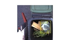 Photo of the inside of a customer waste disposal bin. The computer has identified an item that is not supposed to be in the bin. This can result in the bin being returned to the customer unemptied. Photo of the inside of a customer waste disposal bin. The computer has identified an item that is not supposed to be in the bin. This can result in the bin being returned to the customer unemptied.