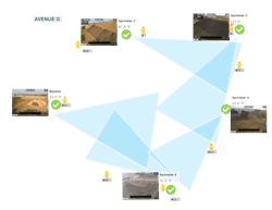 Figure 3: MoviTHERM’s system is event based, detecting hot spots in the fuel storage pile and alerting company officials. Figure 3: MoviTHERM’s system is event based, detecting hot spots in the fuel storage pile and alerting company officials.