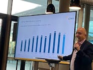 Figure 1: Mark Williamson, chairman of the board of VDMA Machine Vision, releases updated projections on machine vision sales in Europe during the VISION 2024 trade fair in Stuttgart, Germany. Figure 1: Mark Williamson, chairman of the board of VDMA Machine Vision, releases updated projections on machine vision sales in Europe during the VISION 2024 trade fair in Stuttgart, Germany.