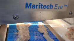 Figure 1: The researchers used an inspection system that included a Maritech Eye to detect parasites in cod fillets.