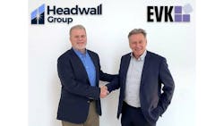 Fig. 1: Headwall Group CEO Mark Willingham (left) and EVK CEO Matjaz Novak. Fig. 1: Headwall Group CEO Mark Willingham (left) and EVK CEO Matjaz Novak.