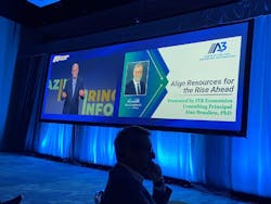 Figure 2: Alan Beaulieu, an economist and principal at ITR Economics, predicts a slow but positive rate of change in the economy in the first half of 2025, picking up steam in the second half of the year. Figure 2: Alan Beaulieu, an economist and principal at ITR Economics, predicts a slow but positive rate of change in the economy in the first half of 2025, picking up steam in the second half of the year.