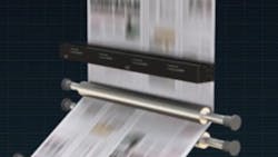 Figure 5: An example of a contact image sensor inspecting printed material. Figure 5: An example of a contact image sensor inspecting printed material.