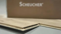 Figure 1: The individual planks of Scheucher's flooring click together. Figure 1: The individual planks of Scheucher's flooring click together.
