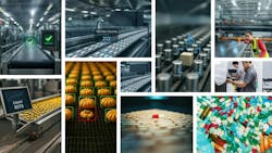 Figure 2: Implementing an AI-enabled machine vision system where training and decisions are performed locally increases overall efficiency and future proofs systems as they continuously learn and improve. Training models for specific use cases can span the gamut from defect detection, contaminant detection, anomaly detection, line clearances, flow rate/counting and process compliance. Figure 2: Implementing an AI-enabled machine vision system where training and decisions are performed locally increases overall efficiency and future proofs systems as they continuously learn and improve. Training models for specific use cases can span the gamut from defect detection, contaminant detection, anomaly detection, line clearances, flow rate/counting and process compliance.