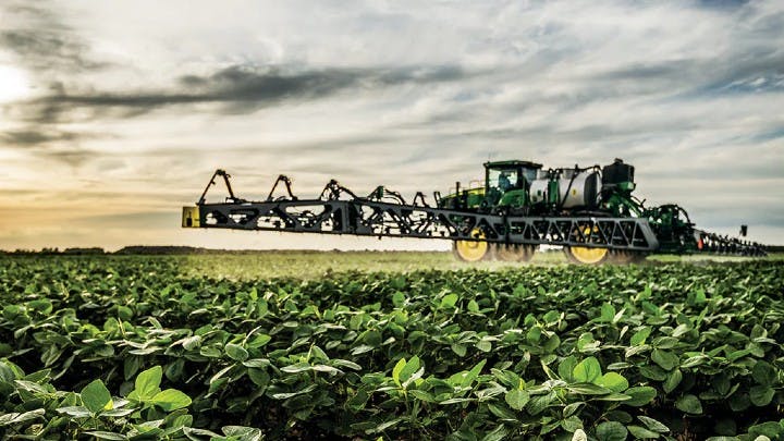 Figure 1: Viewing this problem as an opportunity, innovators have developed automated approaches to weeding&mdash;such as the machine pictured here from John Deere&mdash;that use machine vision, such as 3D imaging, and deep learning.