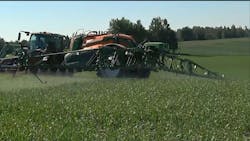 Figure 2: The automated weeding system from Dimensions Agri Technologies is designed to integrate with many brands of commercial spraying systems, such as those from Amazone, based in Hasbergen, Germany. Figure 2: The automated weeding system from Dimensions Agri Technologies is designed to integrate with many brands of commercial spraying systems, such as those from Amazone, based in Hasbergen, Germany.