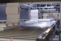 Figure 2: Sets of stereo cameras are mounted 1550 mm from the transport rollers and cover an area approximately 200 X 160 cm. Figure 2: Sets of stereo cameras are mounted 1550 mm from the transport rollers and cover an area approximately 200 X 160 cm.