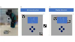 Figure 2: The researchers used fiducial monochrome square markers known as Augmented Reality University of Cordoba (ArUco) to identify instruments and their LCD displays. Figure 2: The researchers used fiducial monochrome square markers known as Augmented Reality University of Cordoba (ArUco) to identify instruments and their LCD displays.