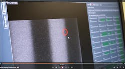 Figure 4: Software used at Porsche highlights imperfections in paint on an exterior shell of an automobile—information technicians use to fix dings, stratches and other issues that might be difficult to find with visual inspection alone. Figure 4: Software used at Porsche highlights imperfections in paint on an exterior shell of an automobile—information technicians use to fix dings, stratches and other issues that might be difficult to find with visual inspection alone.