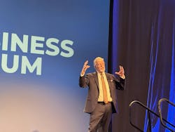 Brian Beaulieu, consulting principal and chief economist at ITR Economics, pointed to a broader economic picture influencing the machine vision market. Brian Beaulieu, consulting principal and chief economist at ITR Economics, pointed to a broader economic picture influencing the machine vision market.
