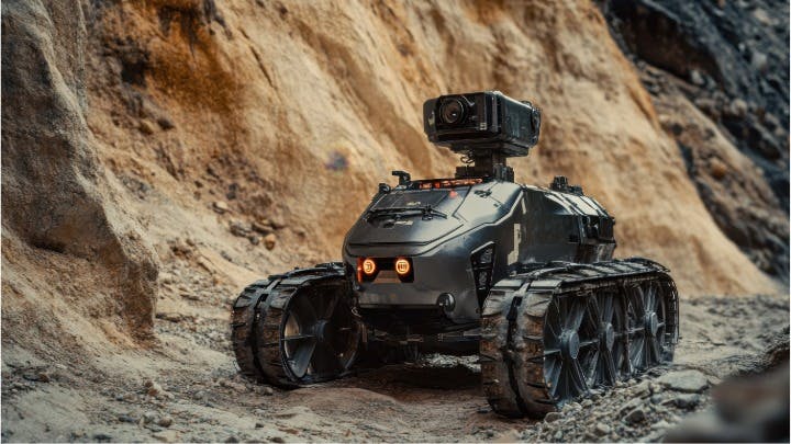 Robot in a rough environment