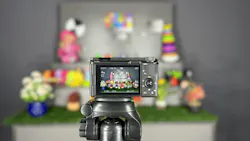 Camera setup used to evaluate exposure and focus Camera setup used to evaluate exposure and focus