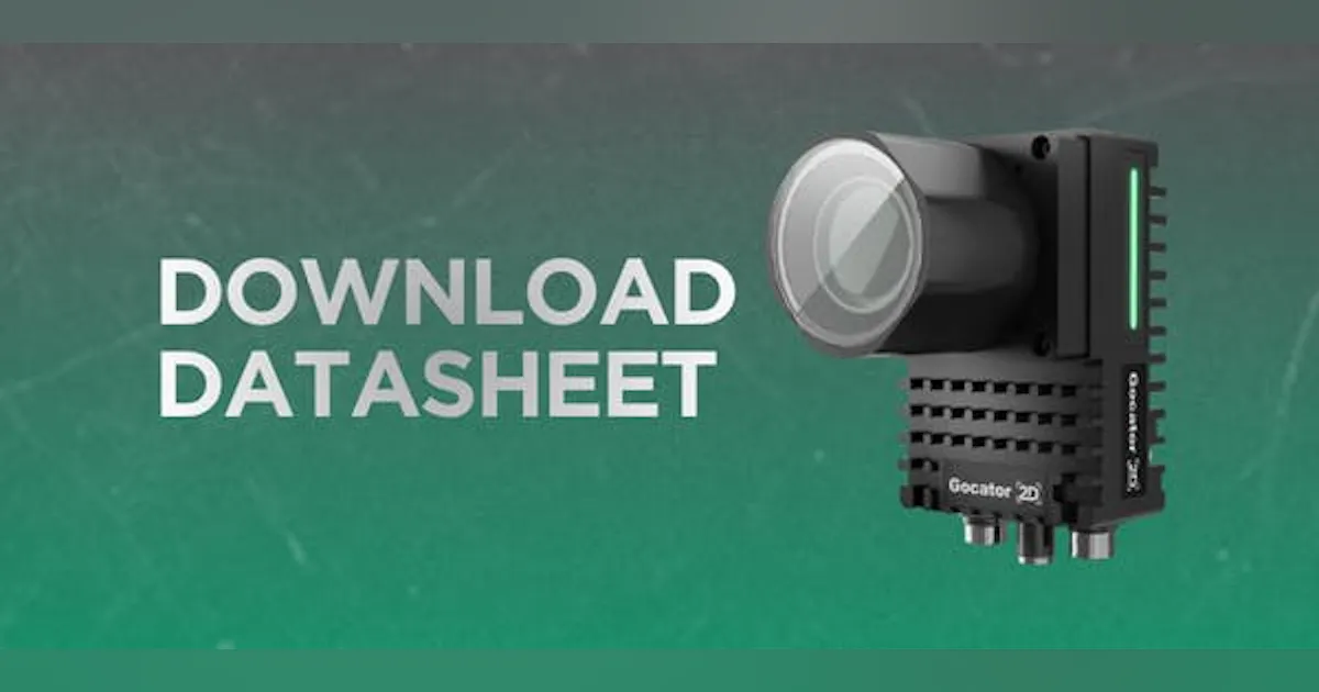 2d Guide System Gocator 2D Smart Camera Datasheet | Vision Systems Design