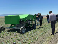 AgriPass RHIC AI weeding machine in Central Valley, Calif. AgriPass RHIC AI weeding machine in Central Valley, Calif.