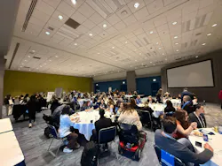 A full house enjoyed networking, beverages and snacks, and activities in the opening minutes of the Automate Empowerment Forum, held on June 23 at Automate 2026 in Chicago.