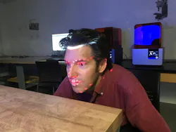 Dr. Lau tests AR system