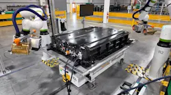The BVSeal system uses cameras, edge computer, gas excitation unit, and AI software to inspect EV battery packs for cracks and leaks.