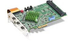 The BitFlow Axion-CL 4 x B frame grabber supports up to four Base CL cameras and acquires a maximum 24 bits at 85 MHz